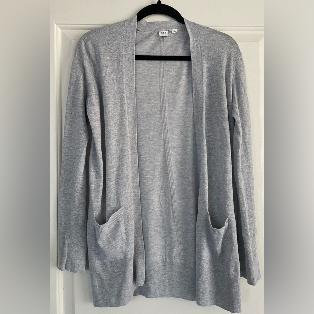 GAP Light Gray Women's Cardigan with Pockets